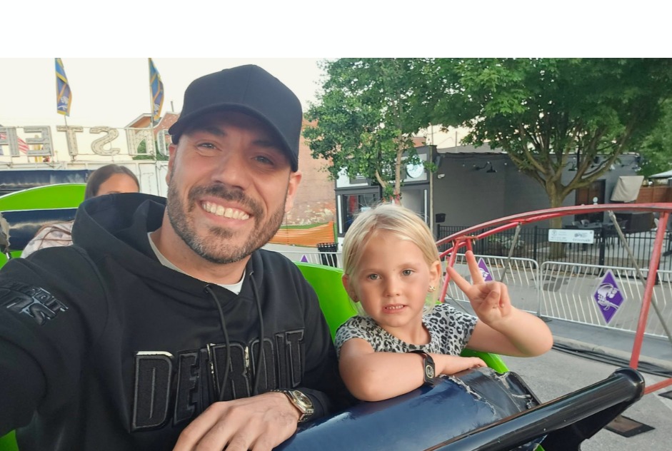 Chuck enjoying time with his daughter